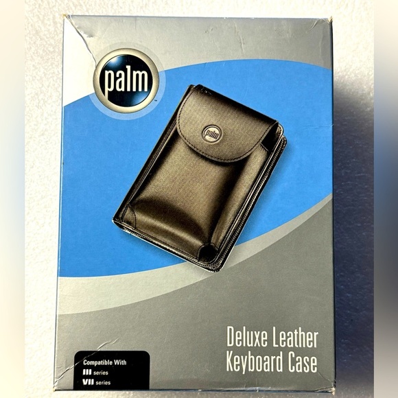 Original Palm “Deluxe Leather Keyboard Case” For Palm III & VII, P10719U. - Picture 1 of 8